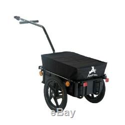 Bicycle Cargo Trailer Bike Folding Utility Luggage Carrier Inflatable Wheels New