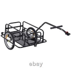 Bicycle Cargo Trailer Bike Storage Cart Hitch Cycling Camping Luggage Carrier