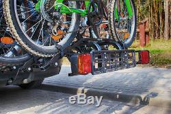 Bicycle Carrier Cycle Bike Rack Atom Platform 4 Towbar mounted with Tilt Funct