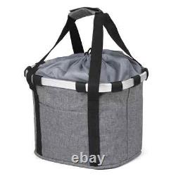 Bicycle Front Waterproof Foldable Bike Handlebar Basket Pet Carrier Frame Bag