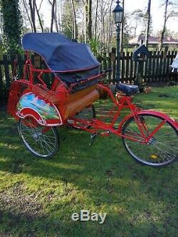 Bicycle People Carrier Rickshaw Trishaw Good Condition Photographer's Prop