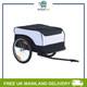 Bicycle Storage Carrier Bike Trailer Cargo with Hitch White and Black
