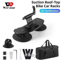 Bicycle Suction Cup Rooftop Rack Car Roof Vacuum Bike Rack Carrier For One Bike