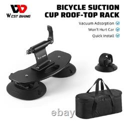 Bicycle Suction Cup Rooftop Rack Car Roof Vacuum Bike Rack Carrier For One Bike