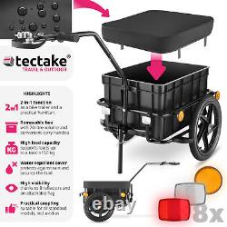 Bicycle Trailer Bike Carriers Cargo Tag Along Multifunctional Hand Cart Shopping