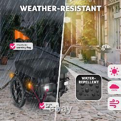 Bicycle Trailer Bike Carriers Cargo Tag Along Multifunctional Hand Cart Shopping