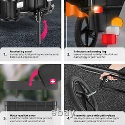 Bicycle Trailer Bike Carriers Cargo Tag Along Multifunctional Hand Cart Shopping