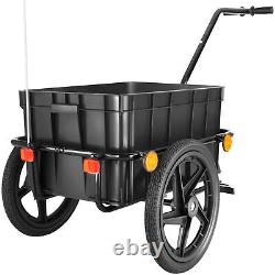 Bicycle Trailer Bike Carriers Cargo Tag Along Multifunctional Hand Cart Shopping