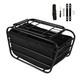 Bike Basket Carbon Steel Heavy Duty Enclosed Bike Pet Carrier Cargo Basket