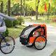 Bike Bicycle Stroller Cart 2Seat Children Carrier Trailer Jogger Wagon Coupler