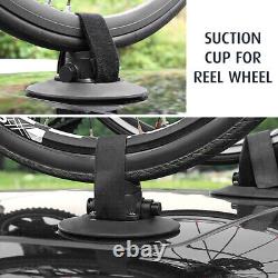 Bike Car Roof Rack 2 Bike Carrier Rack Holder Suction Cups Quick Released a F4S7