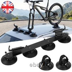 Bike Car Roof Rack Carrier Suction Roof-top Secure Holder Quick Release, Black