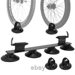 Bike Car Roof Rack Carrier Suction Roof-top Secure Holder Quick Release, Black