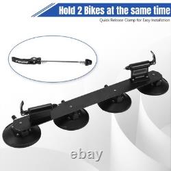 Bike Car Roof Rack Carrier Suction Roof-top Secure Holder Quick Release, Black Bike Car Roof Rack Carrier Suction Roof-top Secure Holder Quick Release, Black