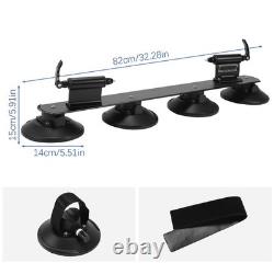 Bike Car Roof Rack Carrier Suction Roof-top Secure Holder Quick Release, Black