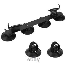 Bike Car Roof Rack Carrier Suction Roof-top Secure Holder Quick Release, Black