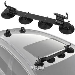 Bike Car Roof Rack Carrier Suction Roof-top Secure Holder Quick Release, Black