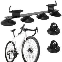 Bike Car Roof Rack Carrier Suction Roof-top Secure Holder Quick Release, Black