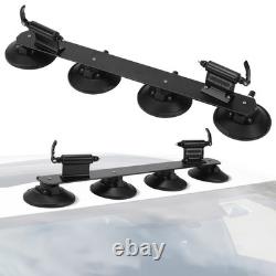 Bike Car Roof Rack Carrier Suction Roof-top Secure Holder Quick Release, Black