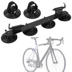 Bike Car Roof Rack Carrier Suction Roof-top Secure Holder Quick Release, Black