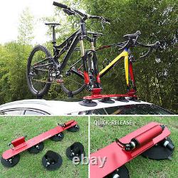 Bike Car Roof Rack Carrier Suction Roof-top Secure Holder Quick Release T4X9