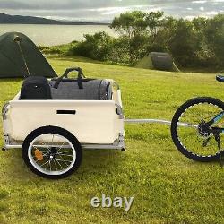 Bike Cargo Trailer Bicycle Tag Along Attachment Foldable Luggage Storage Carrier