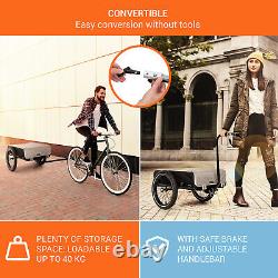 Bike Cargo Trailer Bicycle Tag Along Attachment Foldable Luggage Storage Carrier