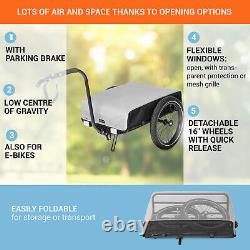 Bike Cargo Trailer Bicycle Tag Along Attachment Foldable Luggage Storage Carrier
