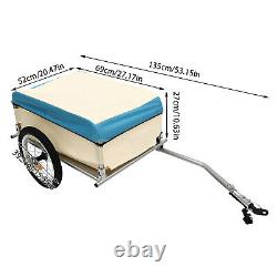 Bike Cargo Trailer Bicycle Tag Along Attachment Foldable Luggage Storage Carrier