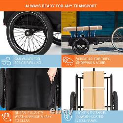 Bike Cargo Trailer Bicycle Tag Along Attachment Foldable Luggage Storage Carrier