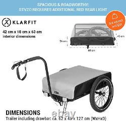Bike Cargo Trailer Bicycle Tag Along Attachment Foldable Luggage Storage Carrier