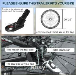 Bike Cargo Trailer Metal Bicycle Foldable Storage Carrier Wagon Utility Cart