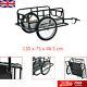 Bike Cargo Trailer Steel Bicycle Cycling Camping Luggage Tool Carrier Black