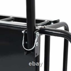 Bike Cargo Trailer Steel Black Bicycle Cycling Storage Camping Luggage Carrier
