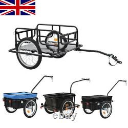 Bike Cargo Trailer Steel Hand Wagon Bicycle Cycling Camping Luggage Tool Carrier
