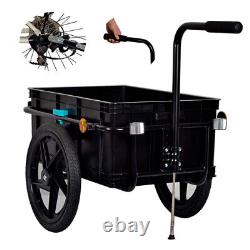 Bike Cargo Trailer Trolley Luggage Storage Cart Carrier With Hitch 70L