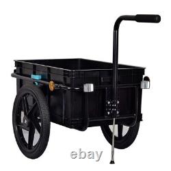 Bike Cargo Trailer Trolley Luggage Storage Cart Carrier With Hitch 70L