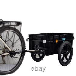 Bike Cargo Trailer Trolley Luggage Storage Cart Carrier With Hitch 70L