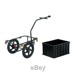 Bike Cargo Trailer Utility Steel Luggage Carrier Bicycle Storage Box Transport