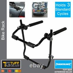 Bike Rack Holds 3 Standard Cycles Car Carrier Hatchback Rear Mount Mounted 45kg