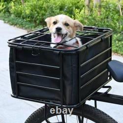 Bike Rear Basket Riding Accessories Dog Carrier for Shopping Outdoor Camping