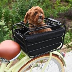 Bike Rear Basket Riding Accessories Dog Carrier for Shopping Outdoor Camping