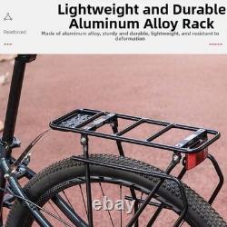Bike Rear Pannier Rack Aluminium Bicycle Luggage Carrier Mountain Folding Bike Bike Rear Pannier Rack Aluminium Bicycle Luggage Carrier Mountain Folding Bike
