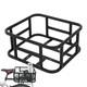 Bike Rear Seat Metal Basket Large Capacity Cargo Carrier Storage 45.6x32x15cm