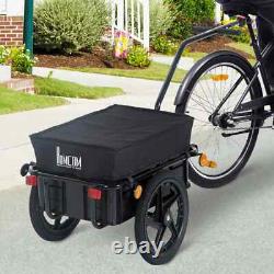Bike Trailer Bicycle Cargo Carrier Garden Trolley Wheels Utility Luggage Cart