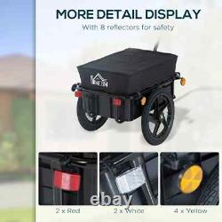 Bike Trailer Bicycle Cargo Carrier Garden Trolley Wheels Utility Luggage Cart
