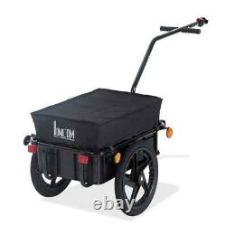 Bike Trailer Bicycle Cargo Carrier Garden Trolley Wheels Utility Luggage Cart