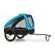 Bike Trailer Cargo Transport bycicle cart foldable luggage carrier Blue