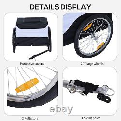 Bike Trailer Cargo in Steel Frame Extra Bicycle Storage Carrier with Removable