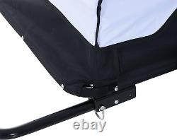 Bike Trailer Cargo in Steel Frame Extra Bicycle Storage Carrier with Removable